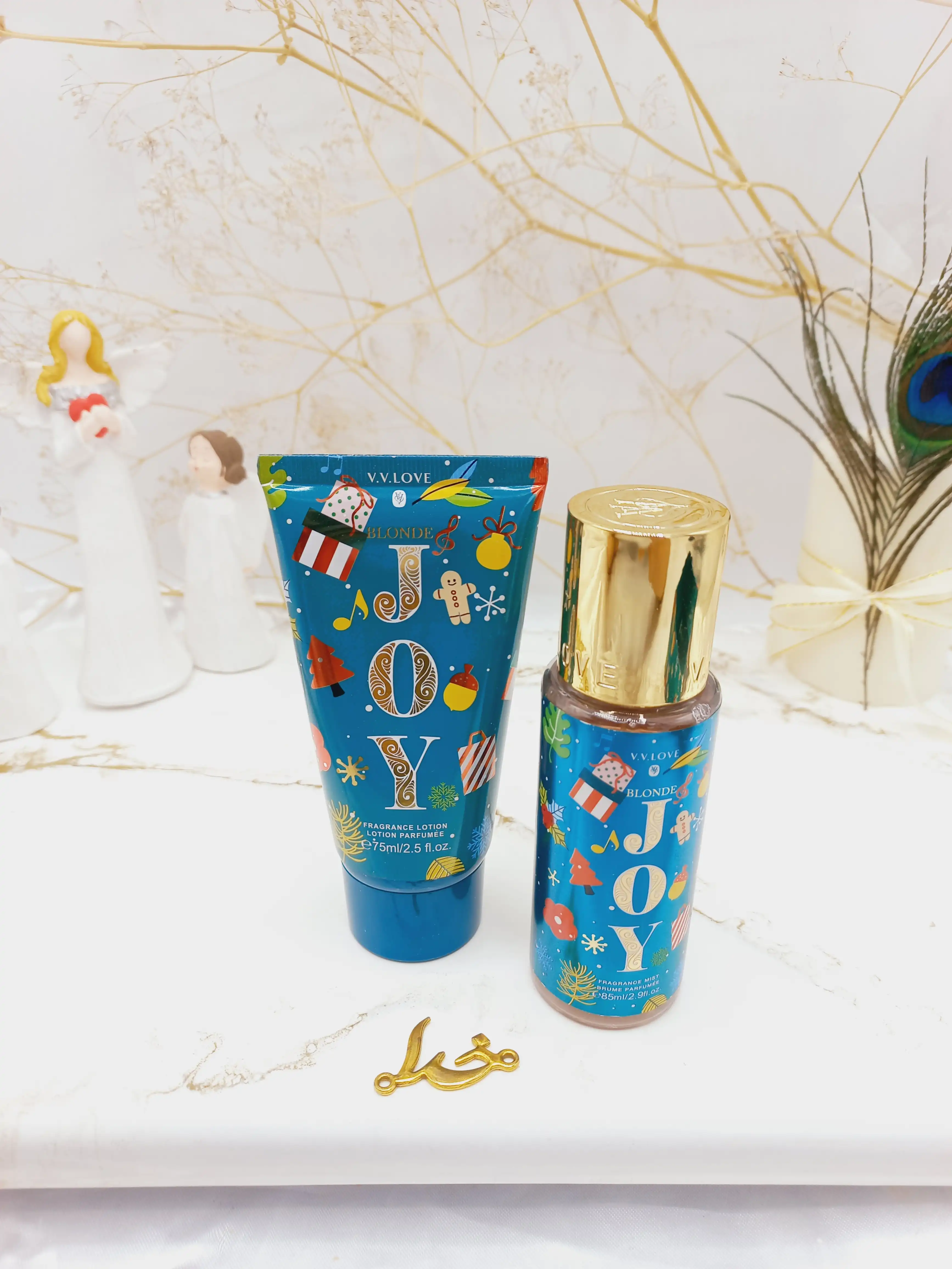 ست خفن بادی اسپلش و لوسیون خوشبو وی وی لاو (آبی) کد VL9059