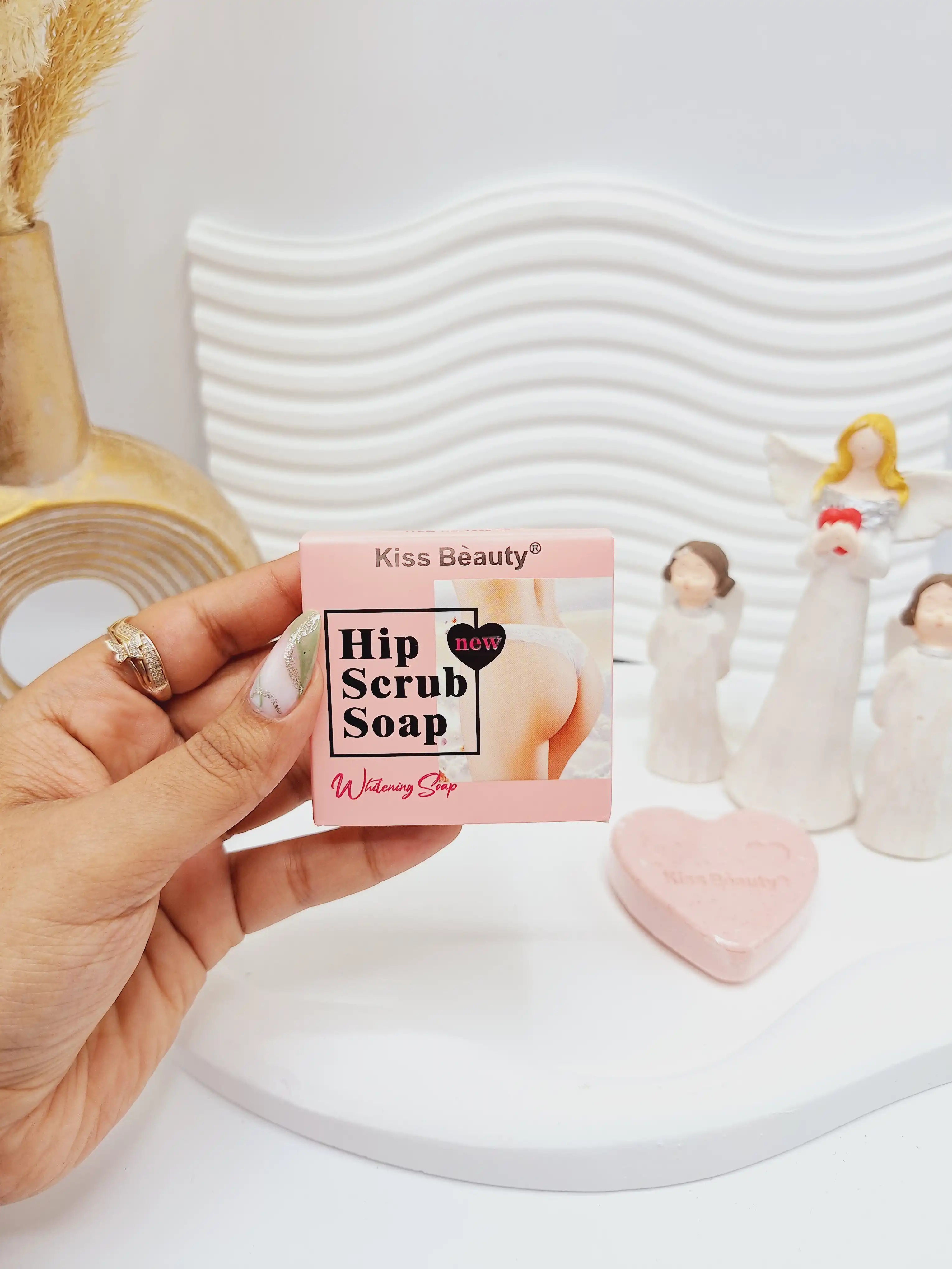 صابون اسکراب قلبی سفید کننده زیر بغل و اندام خصوصی برند کیس بیوتی کد 1220