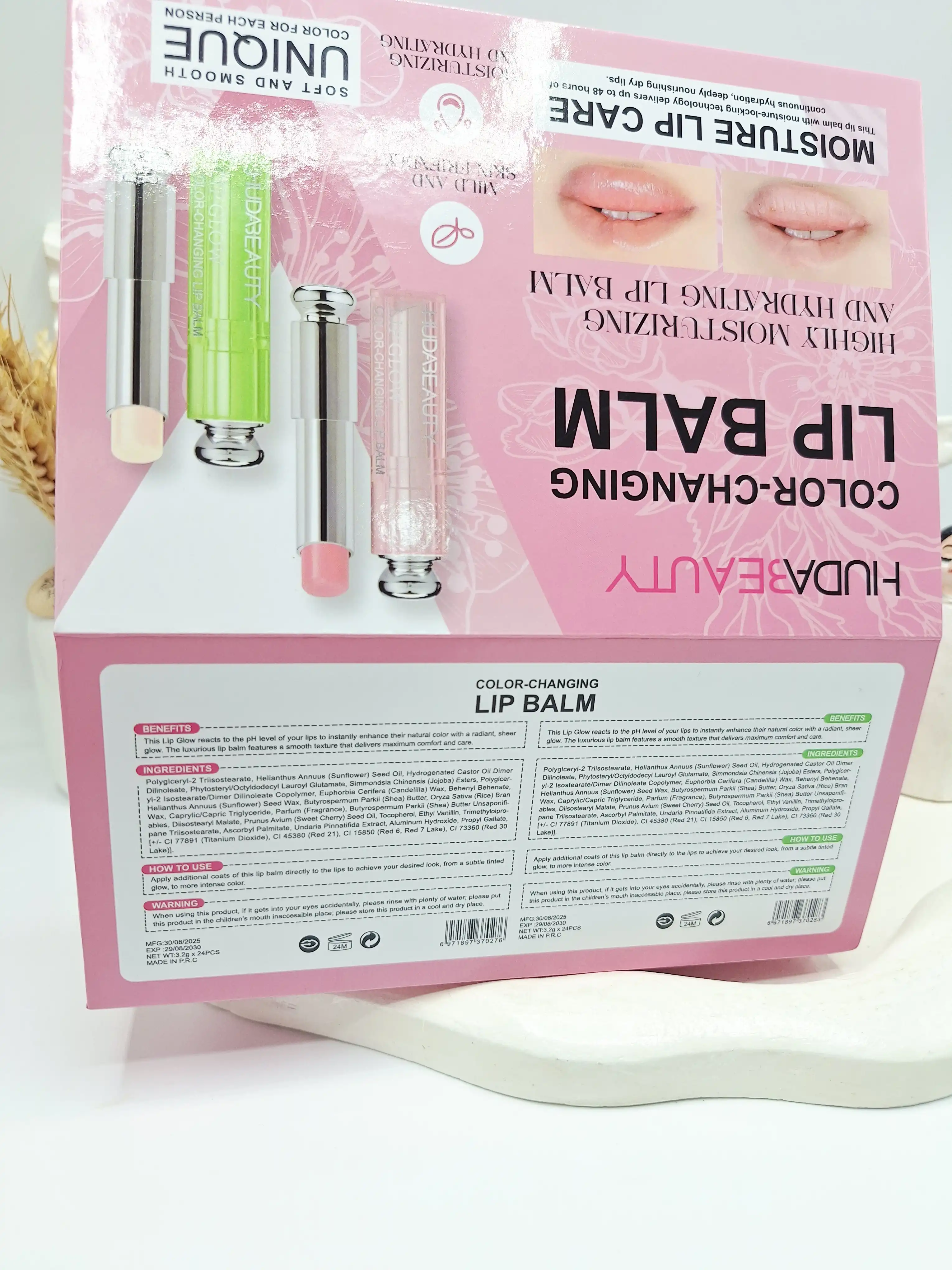 بالم لب صورتی جذاب برند هدا بیوتی کد 5032