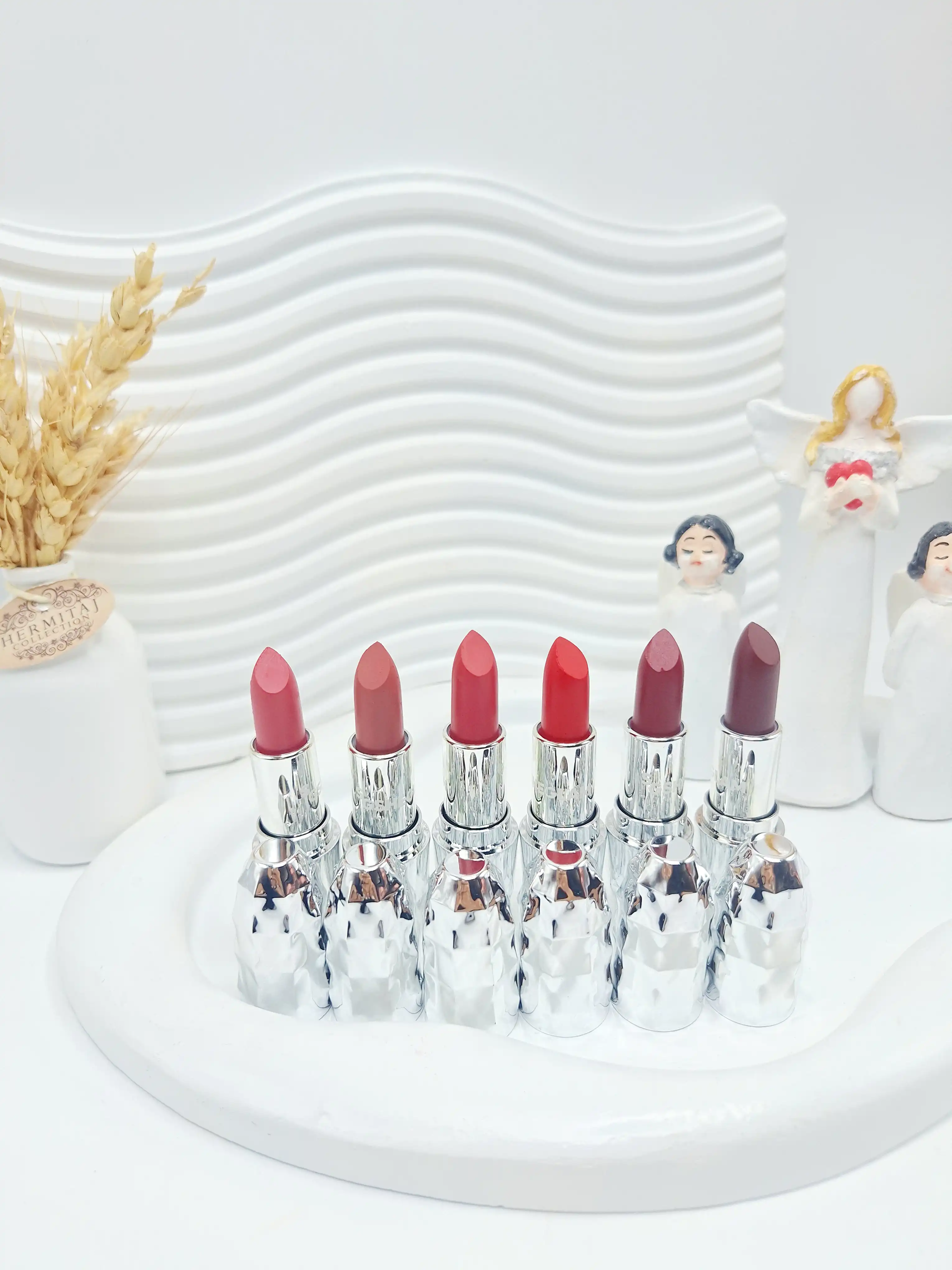رژ تکی جامد الماسی خوش رنگ برند شیگلم کد 1342